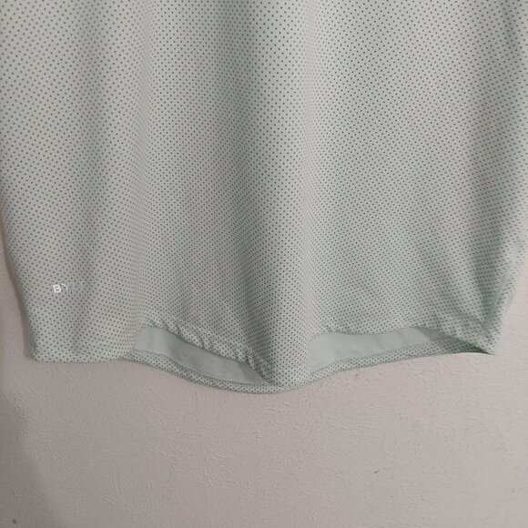 BYLT Drop Cut S/S Lux T-Shirt Men Size XL Light Green Pin Dot Modern Lightweight - Picture 3 of 11